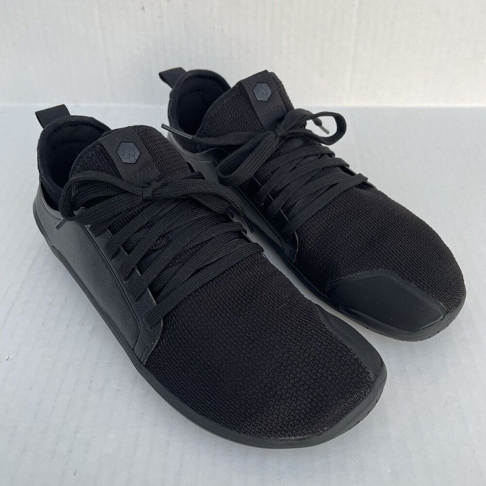 Vivobarefoot Womens Kasana Knit & Leather Black Minimalist Barefoot Shoes 8 EU39 - Picture 10 of 13